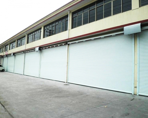 Super anti-wind color steel roll door SJC